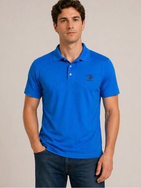 Beverly Hills Polo Club Royal Blue Short Sleeve Polo